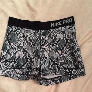 Snake print Nike Pro Shorts
